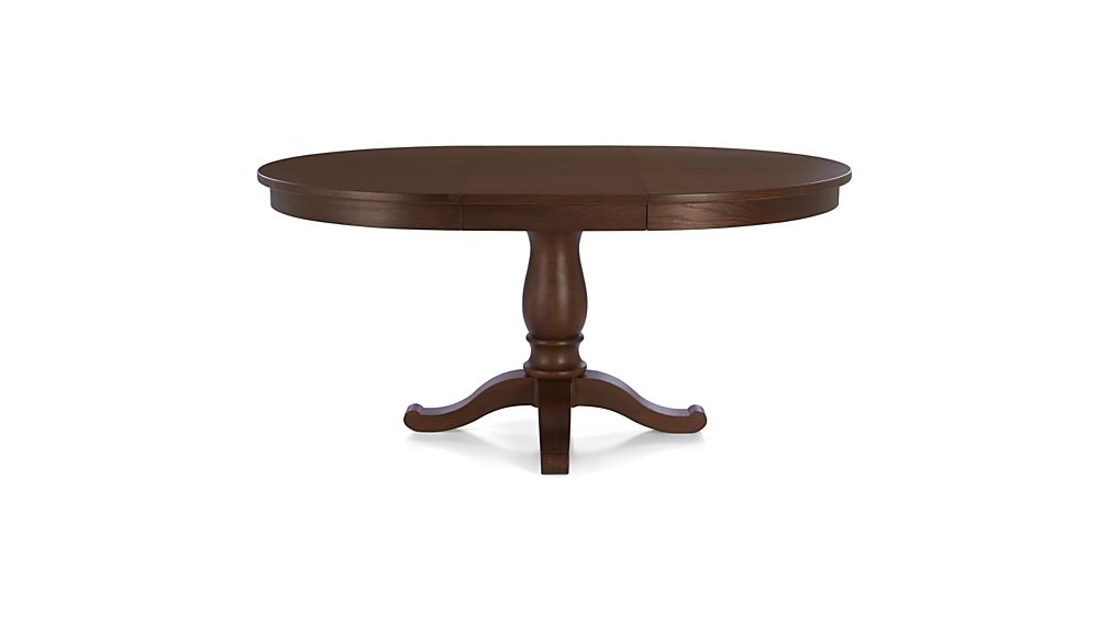Avalon 45" Tea Brown Round Extension Dining Table - Image 5