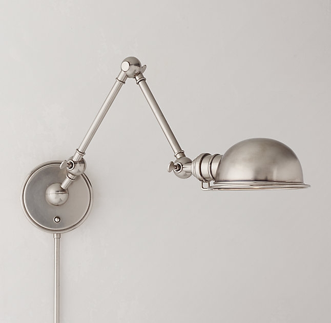 ACADEMY TASK SWING-ARM SCONCE - ANTIQUE PEWTER - Image 2