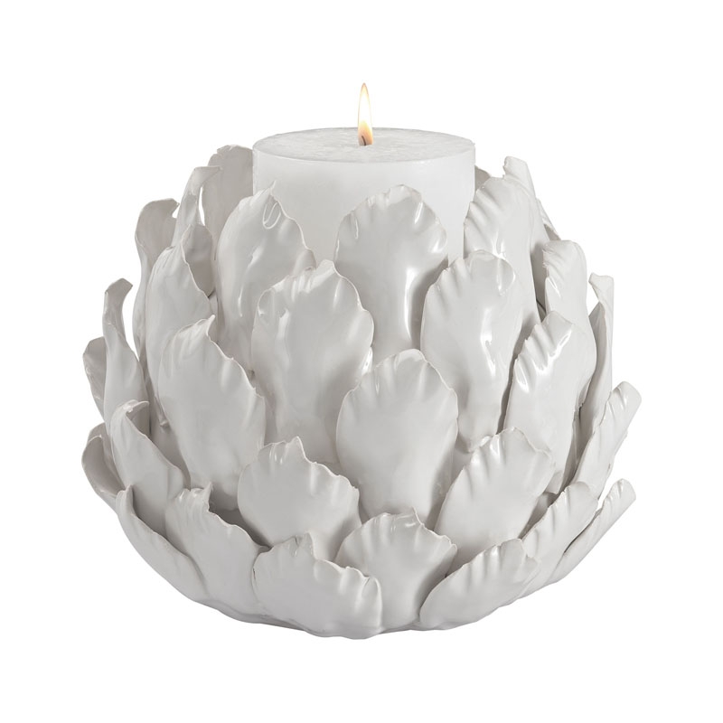 Ceramic Artichoke Candle Holder - Image 0