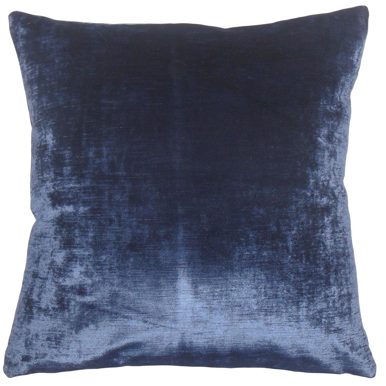 Jasper Solid Pillow Blue - 22" x 22"- Down Insert - Image 0