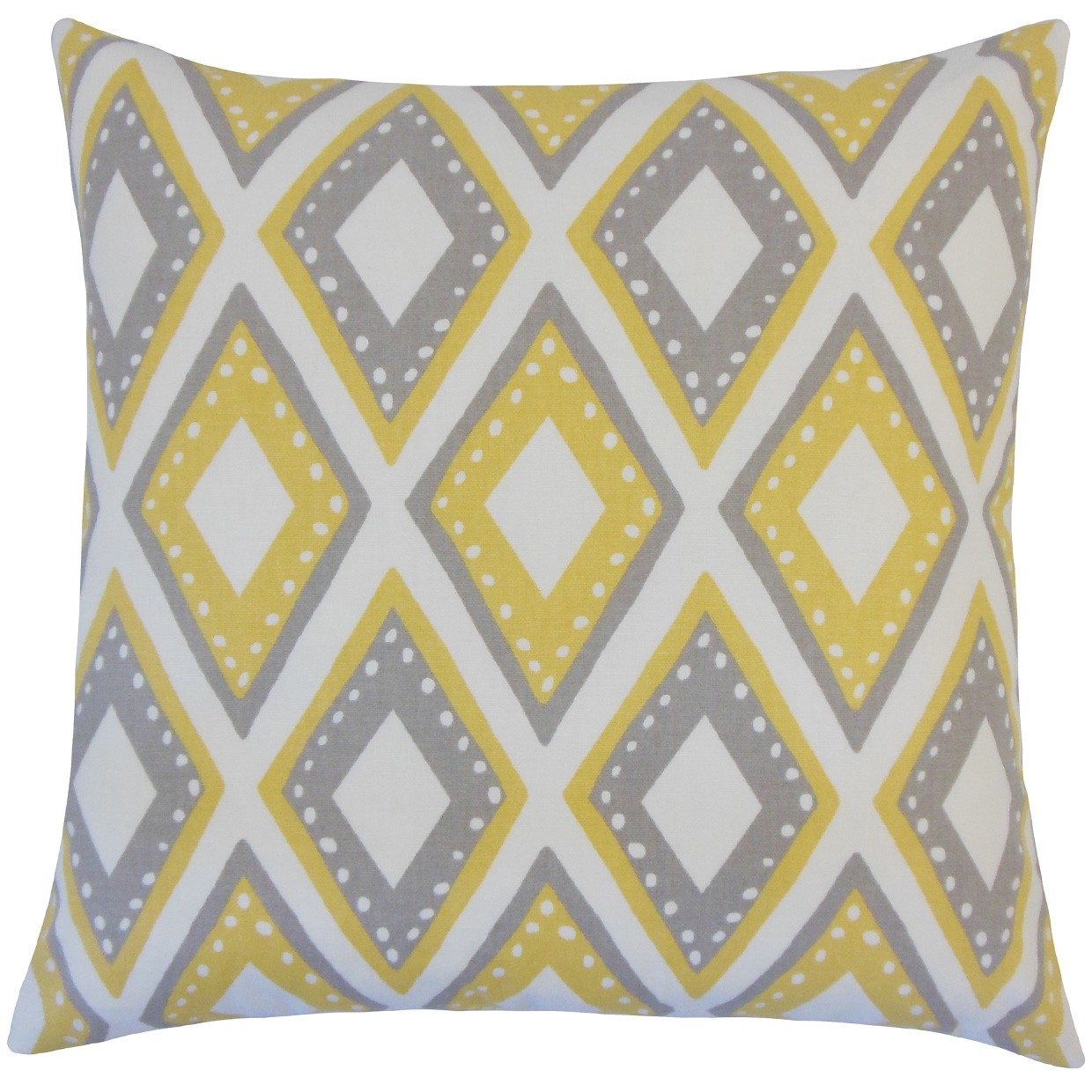 Shasa Geometric Pillow Dandelion-18" x 18"-Down Insert - Image 0