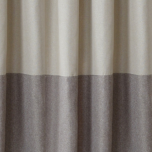 Arrowsmith Striped Blackout Thermal Grommet Single Curtain Panel - Linen 52x95 - Image 1