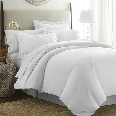 Simply Soft™ Duvet Cover Set- White- Queen - Image 0