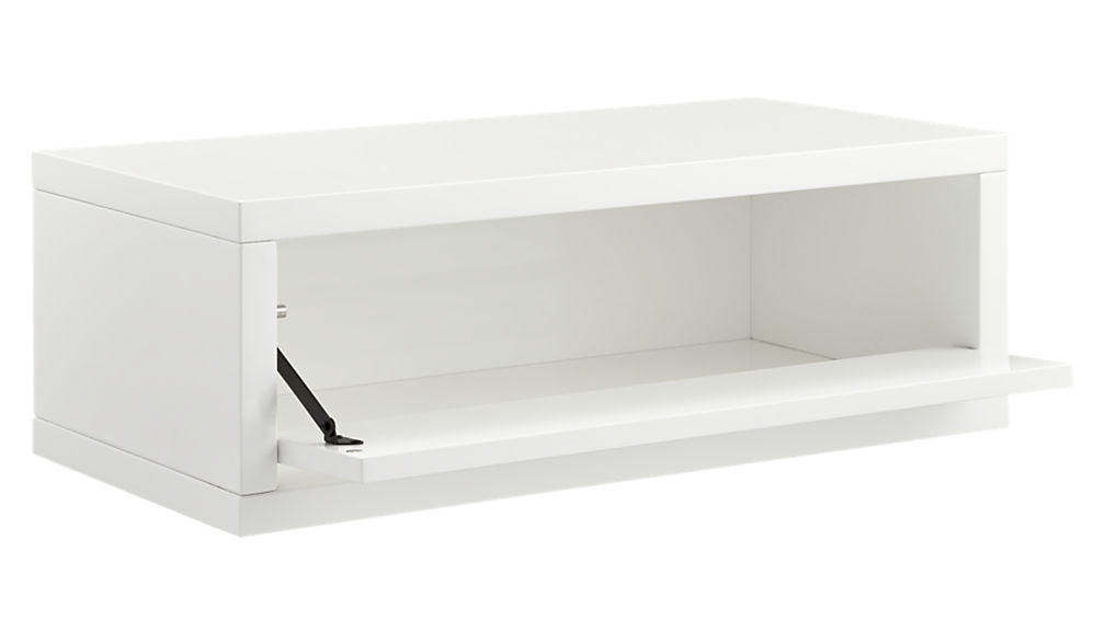 Slice white wall mounted storage shelf - Image 2