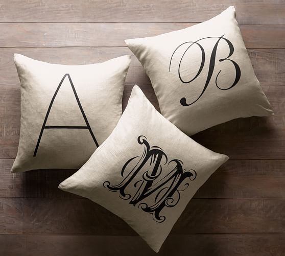 Personalized Alphabet Pillow Cover - 18''x 18" (No Insert) - Image 2