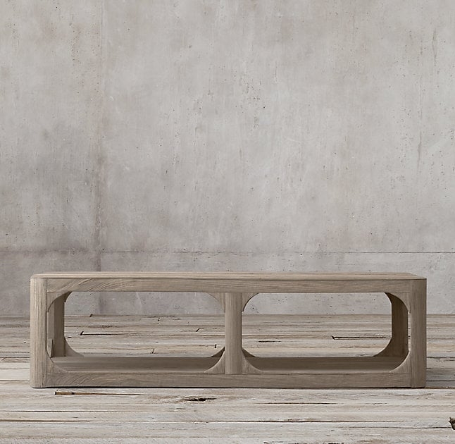 MARTENS RECTANGULAR LARGE COFFEE TABLE -  Aged Elm - Image 0