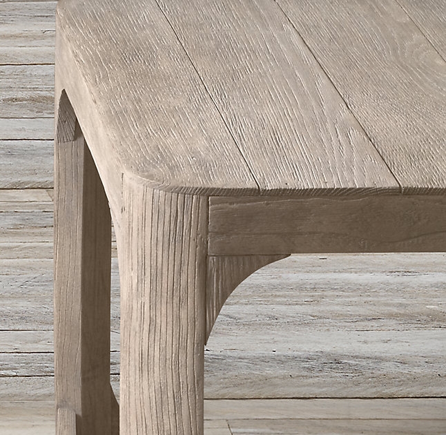 MARTENS RECTANGULAR LARGE COFFEE TABLE -  Aged Elm - Image 1