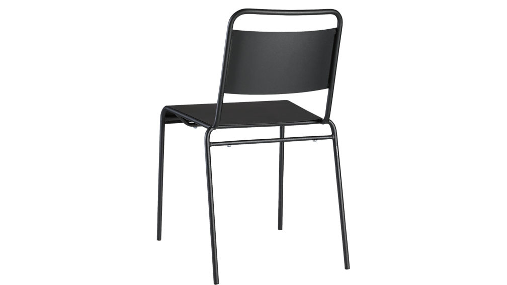 Lucinda black stacking chair - Image 3