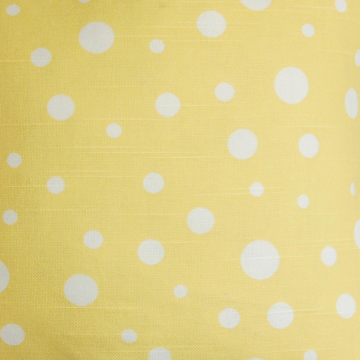 Bebe Polka Dots Pattern Yellow White- 20'' x 20''-Polyester insert included - Image 1