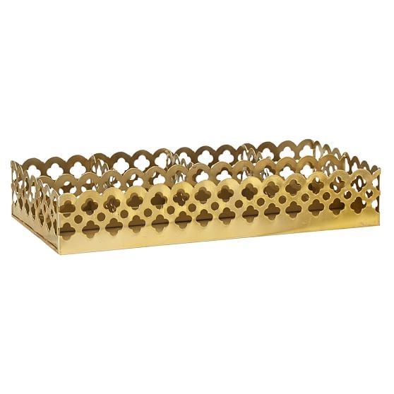 Golden Glam Desk Accessories - Divided Tray - Image 0