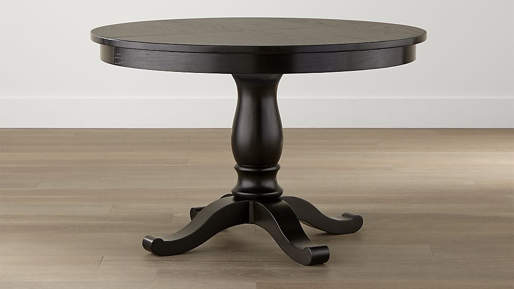 Avalon 45" Black Round Extension Dining Table - Image 1
