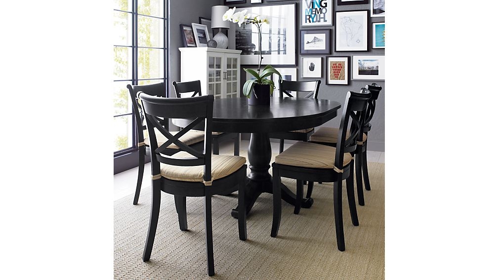 Avalon 45" Black Round Extension Dining Table - Image 5