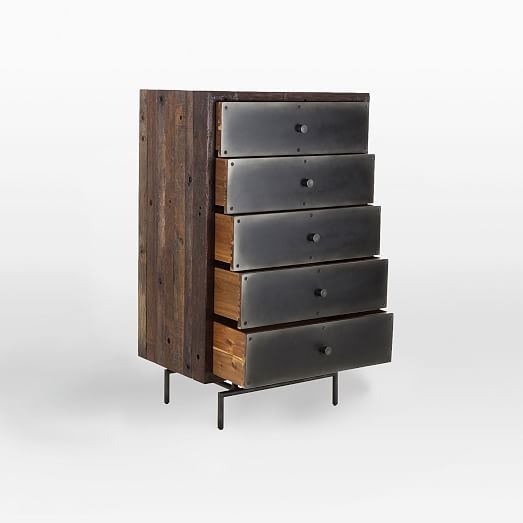 Steel Facade 5-Drawer Dresser - Image 2