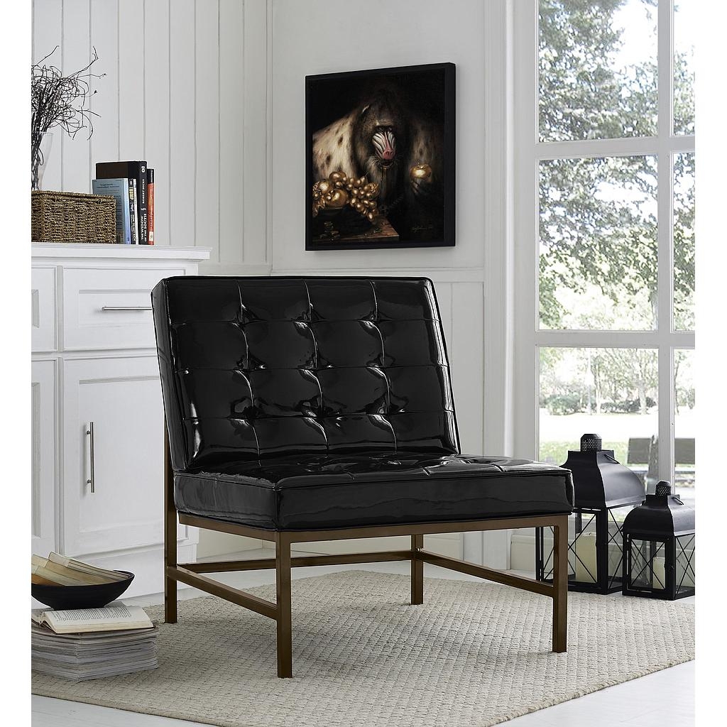 JED BLACK PATENT Joanna CHAIR - Image 7
