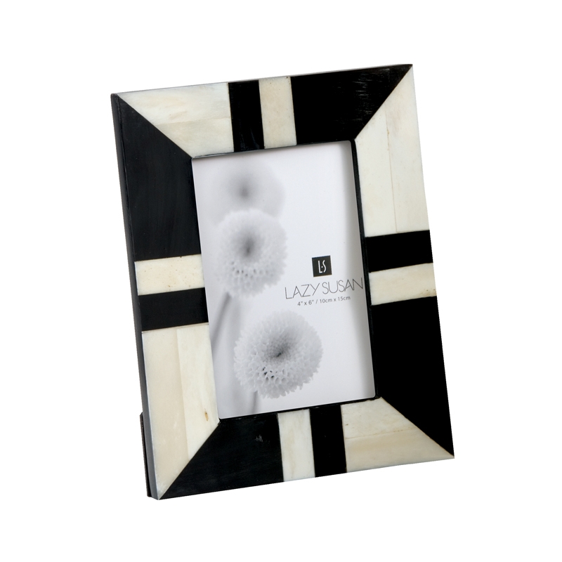 Black & White Horn & Bone Frame - 4x6 - Image 0