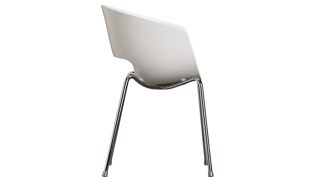 Orbit white arm chair - Image 2