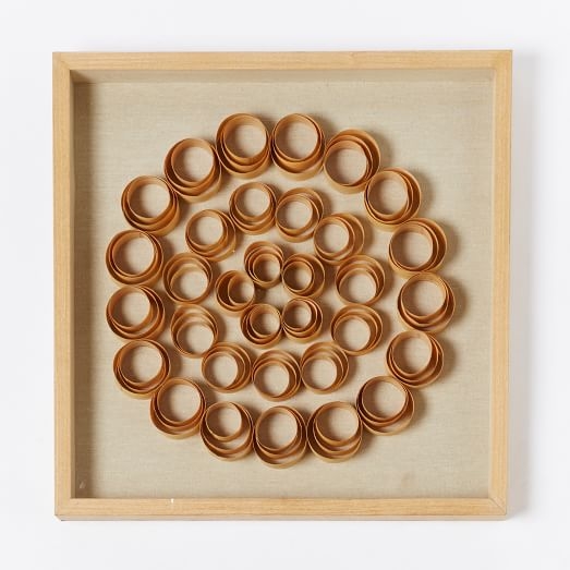 Nature of Wood Wall Art - Rings - 24"sq. - Framed - Image 0
