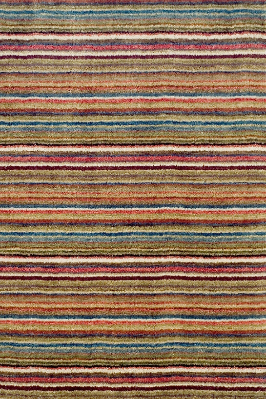 BRINDLE STRIPE SPICE HAND KNOTTED RUG - 10x14 - Image 0