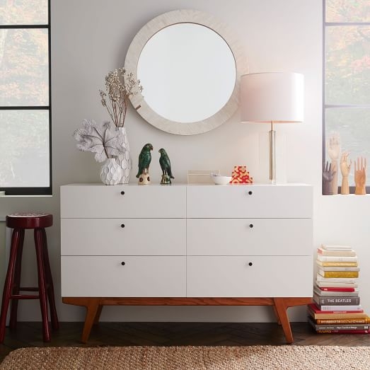 Modern 6-Drawer Dresser - Image 1