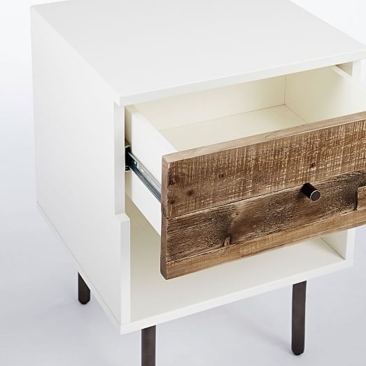 Reclaimed Wood + Lacquer Nightstand - Image 4