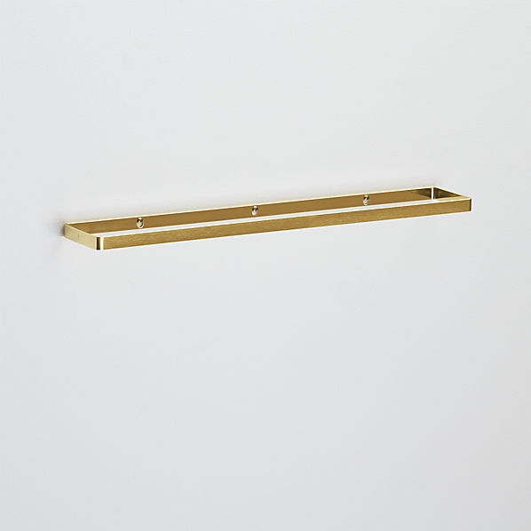 Brushed brass towel bar 24" - Image 0
