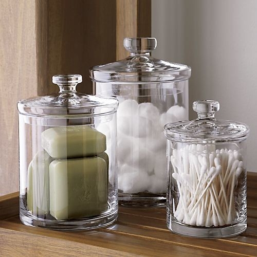 Set of 3 Glass Canisters - Image 1