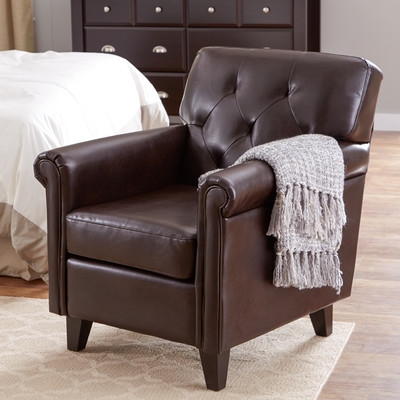 Tufted Leather Club Chair - Image 1
