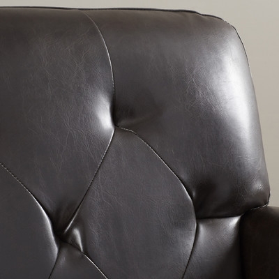 Tufted Leather Club Chair - Image 3
