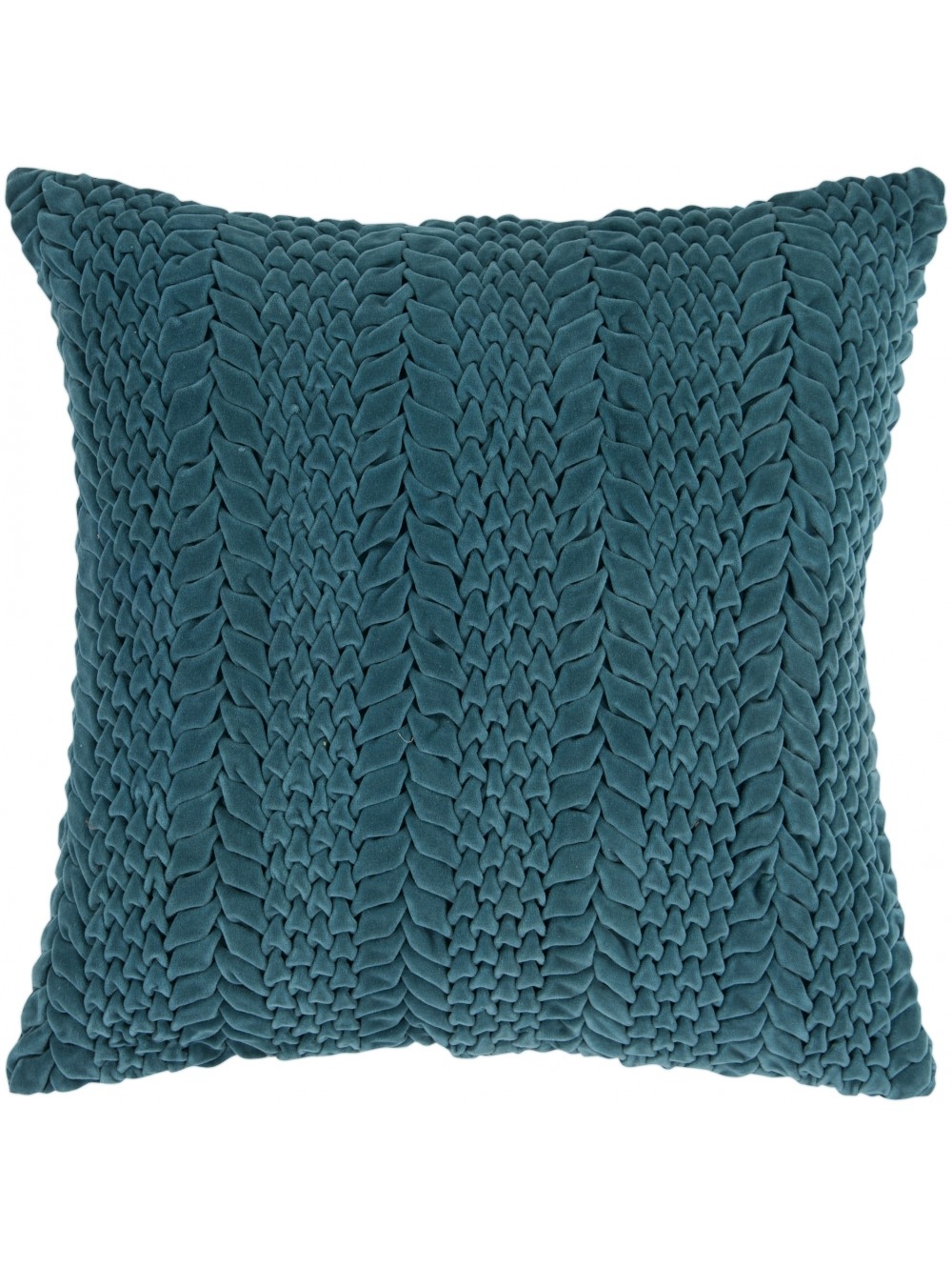 Verna Pillow  -  Turquoise - 18''x 18"  -  Polyester Filled - Image 0