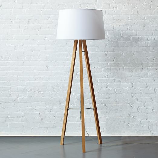 Tripod Wood Floor Lamp - Image 7