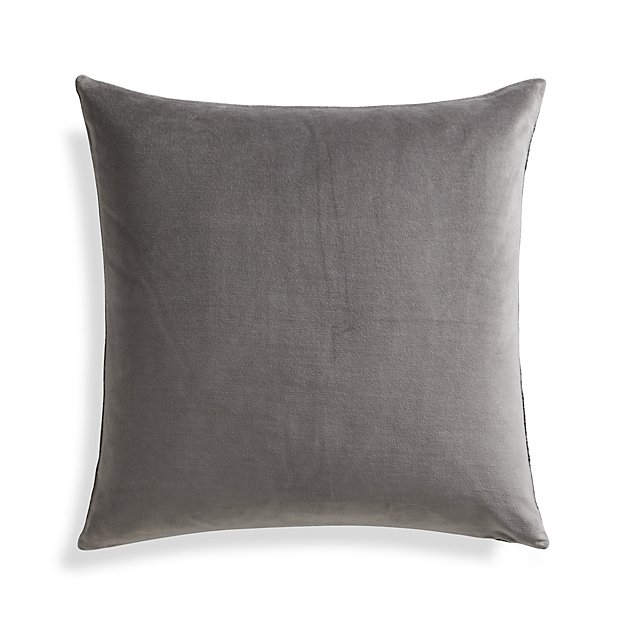 Trevino Nickel Grey 20"l Pillow with Down-Alternative Insert - Image 1