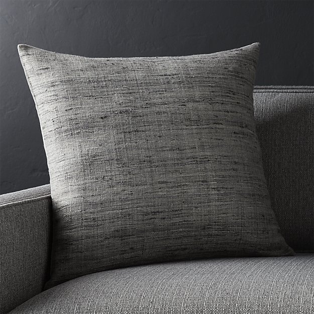 Trevino Nickel Grey 20"l Pillow with Down-Alternative Insert - Image 6