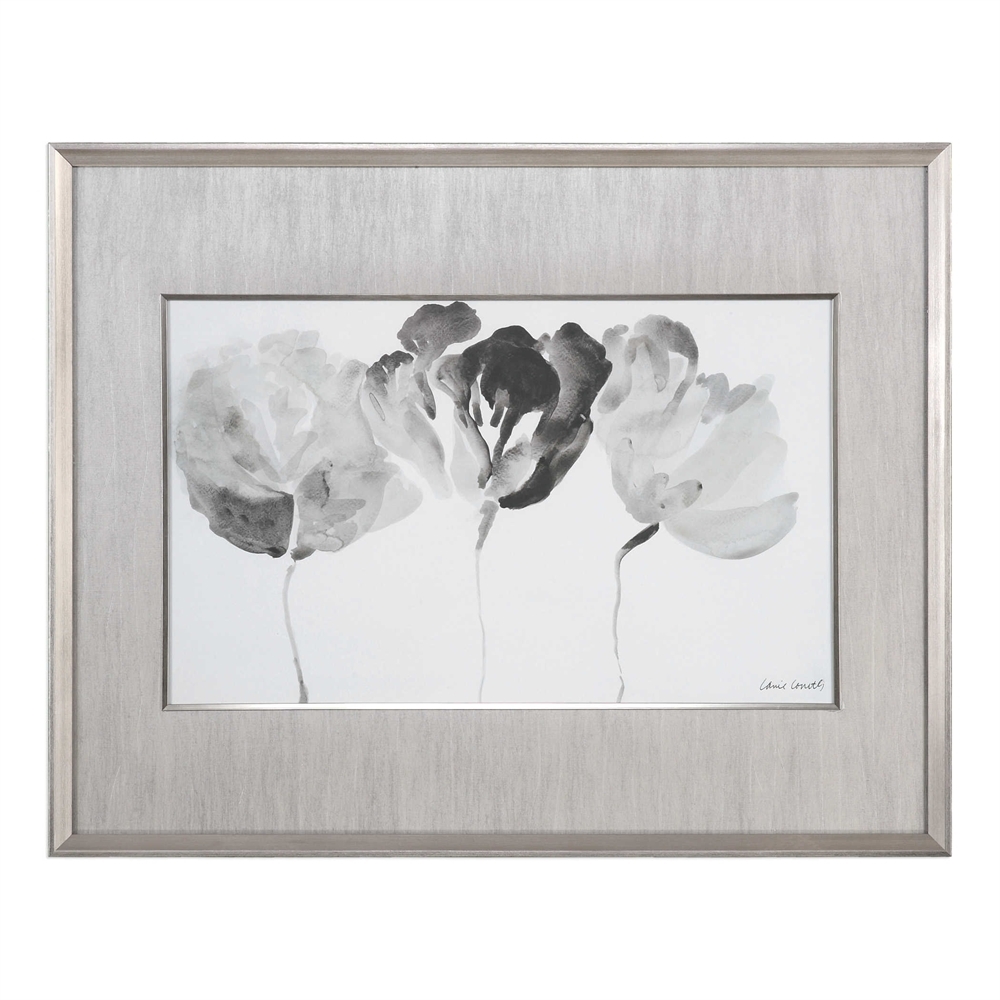Trio In Light - 48 W X 38 H X 2 D (in) - Platinum frame - With mat - Image 0