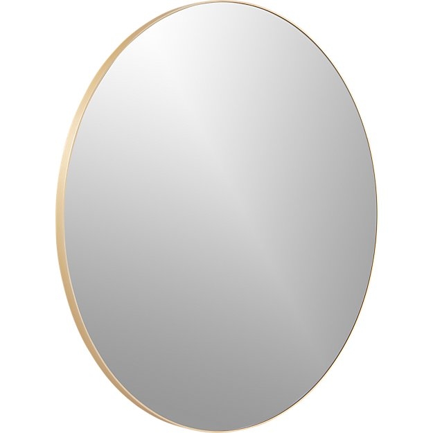 Infinity Brass Round Wall Mirror 36" - Image 1