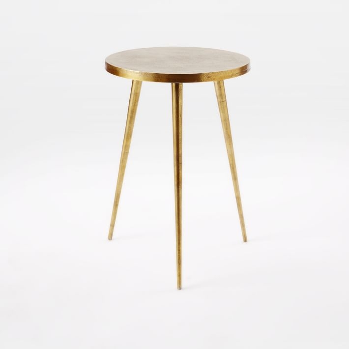 Tripod Side Table - Antique Brass - Image 0