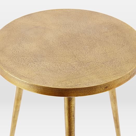 Tripod Side Table - Antique Brass - Image 1