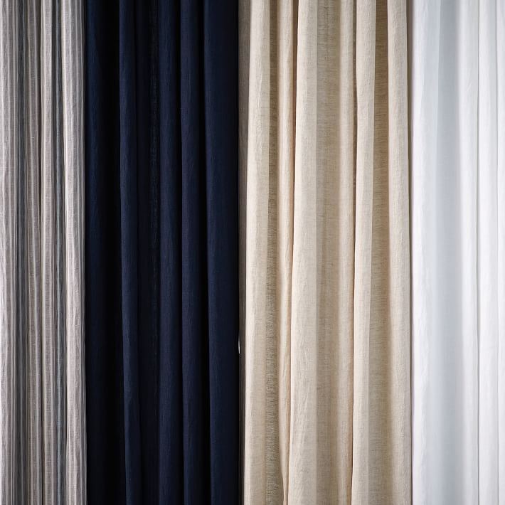 Belgian Linen Curtain - Natural - Unlined - 96"L - Image 6