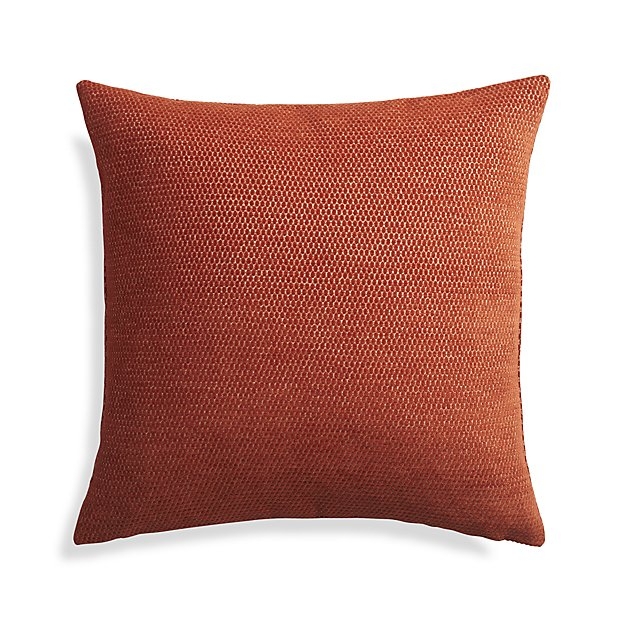 Maura Orange 23" Pillow with Down-Alternative Insert - Image 0