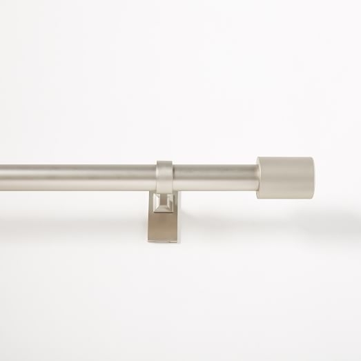 Oversized Adjustable Metal Rod - Brushed Nickel - Image 0