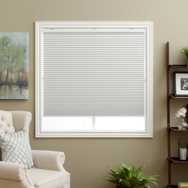 Honeycomb White Cell Blackout Cordless Cellular Shades - 28.5"W x 72"L - Image 0