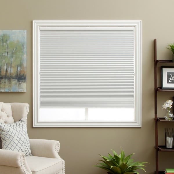 Honeycomb White Cell Blackout Cordless Cellular Shades - 40"W x 72"L - Image 0