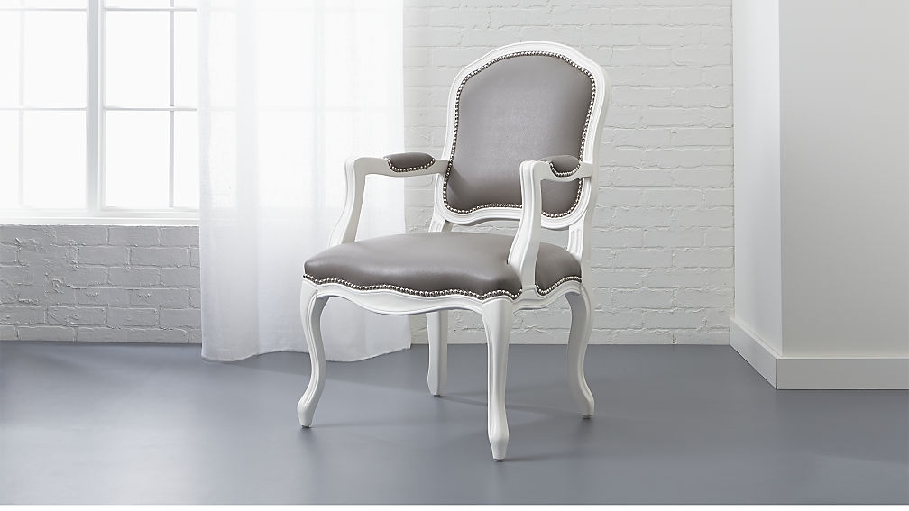 Stick around white-grey arm chair - Image 1