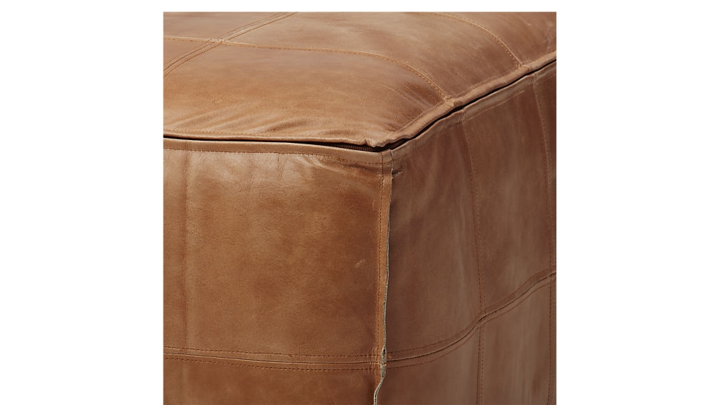 Leather Ottoman-Pouf - Image 4