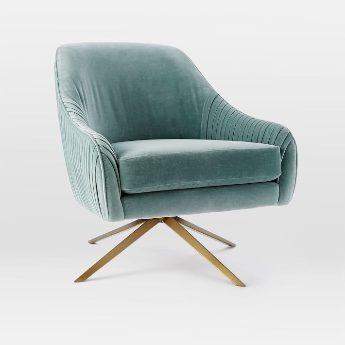 Roar + Rabbit Chair, Como Velvet, Lichen - Image 0