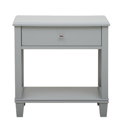 1 Drawer End Table - Light Gray - Image 1
