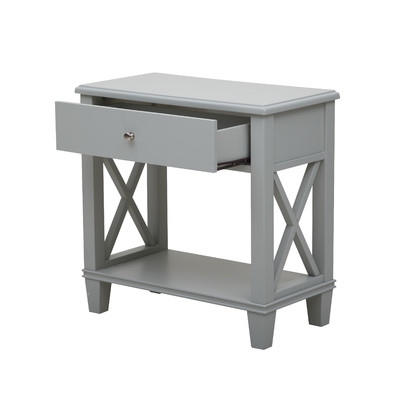 1 Drawer End Table - Light Gray - Image 2