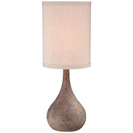 Chalane Hammered Gourd Bronze Table Lamp - Image 0