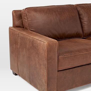 Henry Leather Set 5 - Right Arm Loveseat + Left Arm Chaise, Molasses - Image 1