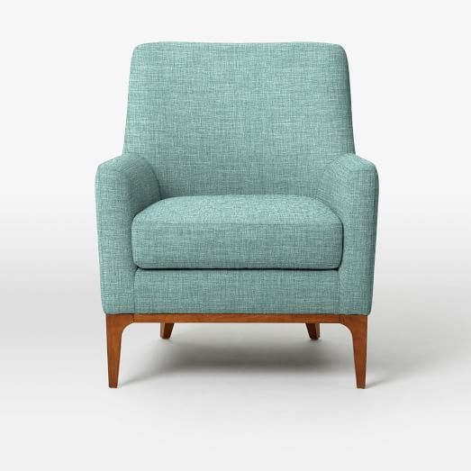 CUSTOM: Sloan Upholstered Chair - Heathered Weave, Eucalyptus - Image 0