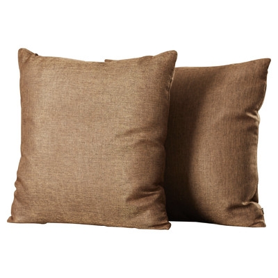 Wayfair Basics 18" Throw Pillow - Setof 2 - Poly Fill - Brown - Image 0